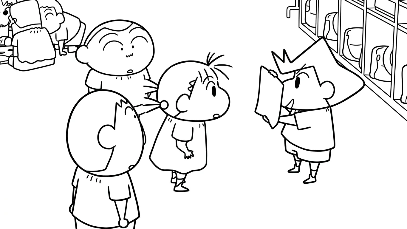 coloriage Crayon Shin chan a telecharger