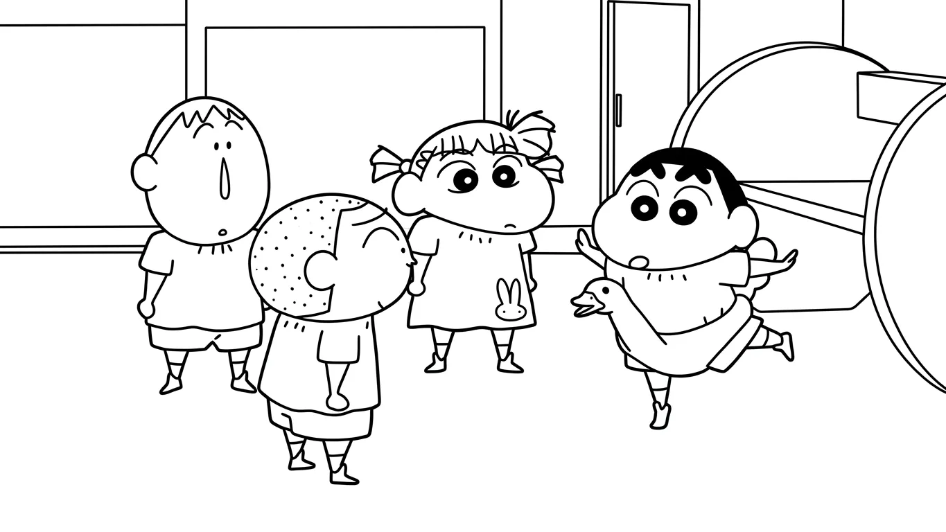 a imprimer coloriage Crayon Shin chan gratuit