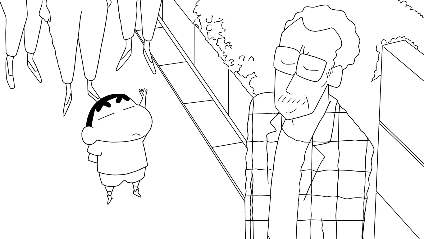 coloriage Crayon Shin chan pour enfants a imprimer 2