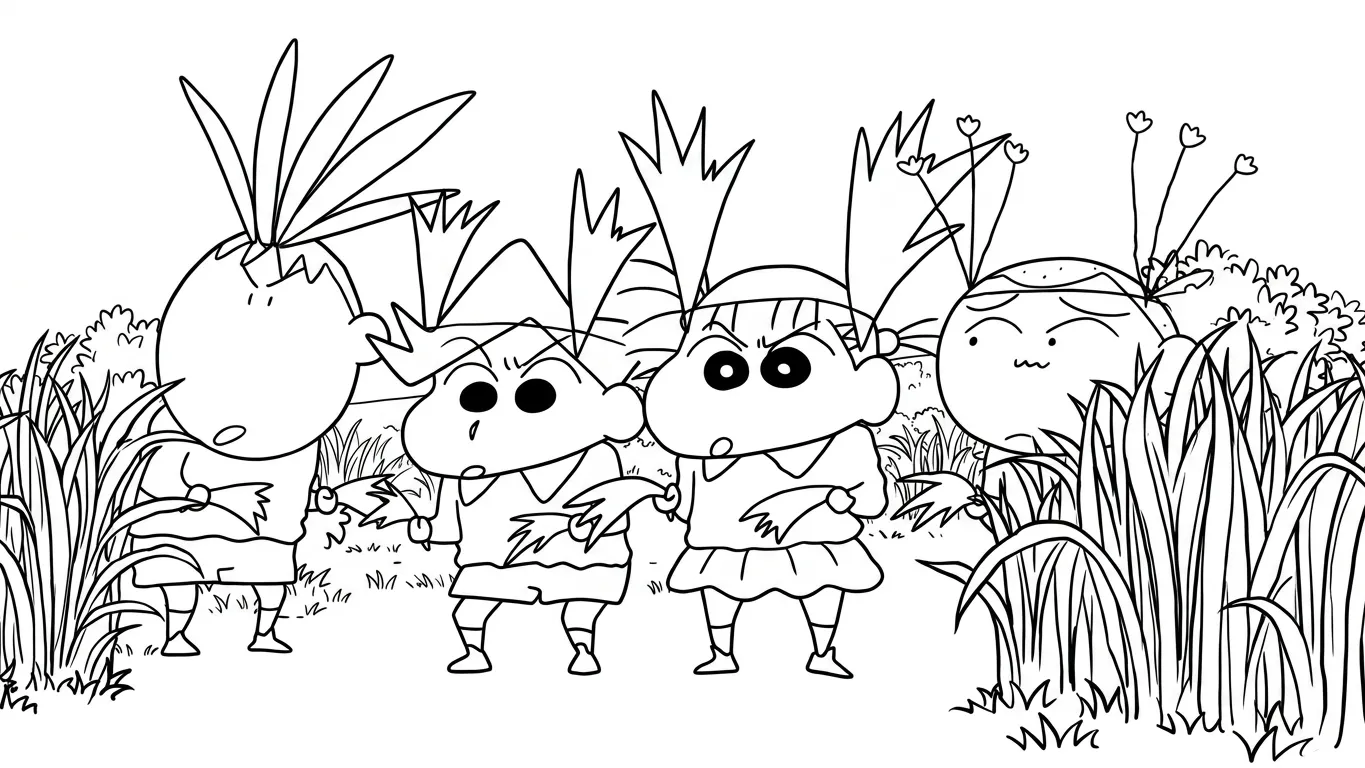 coloriage Crayon Shin chan pour enfant