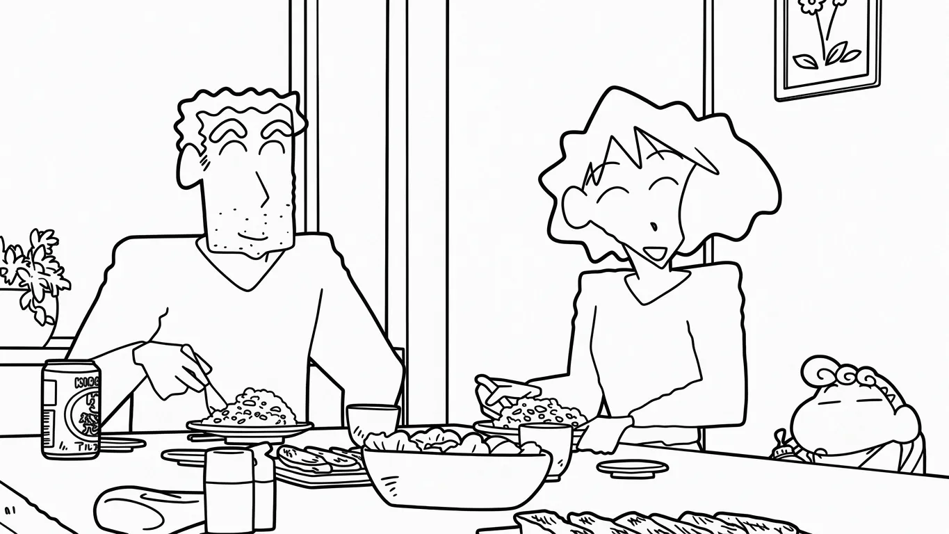 imprimer coloriage Crayon Shin chan pour enfant