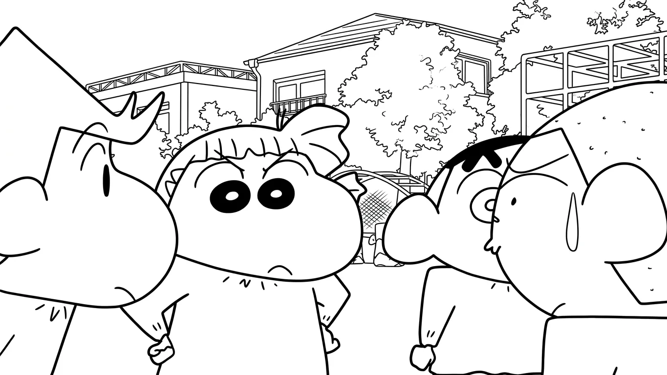 coloriage Crayon Shin chan et dessin a imprimer 1