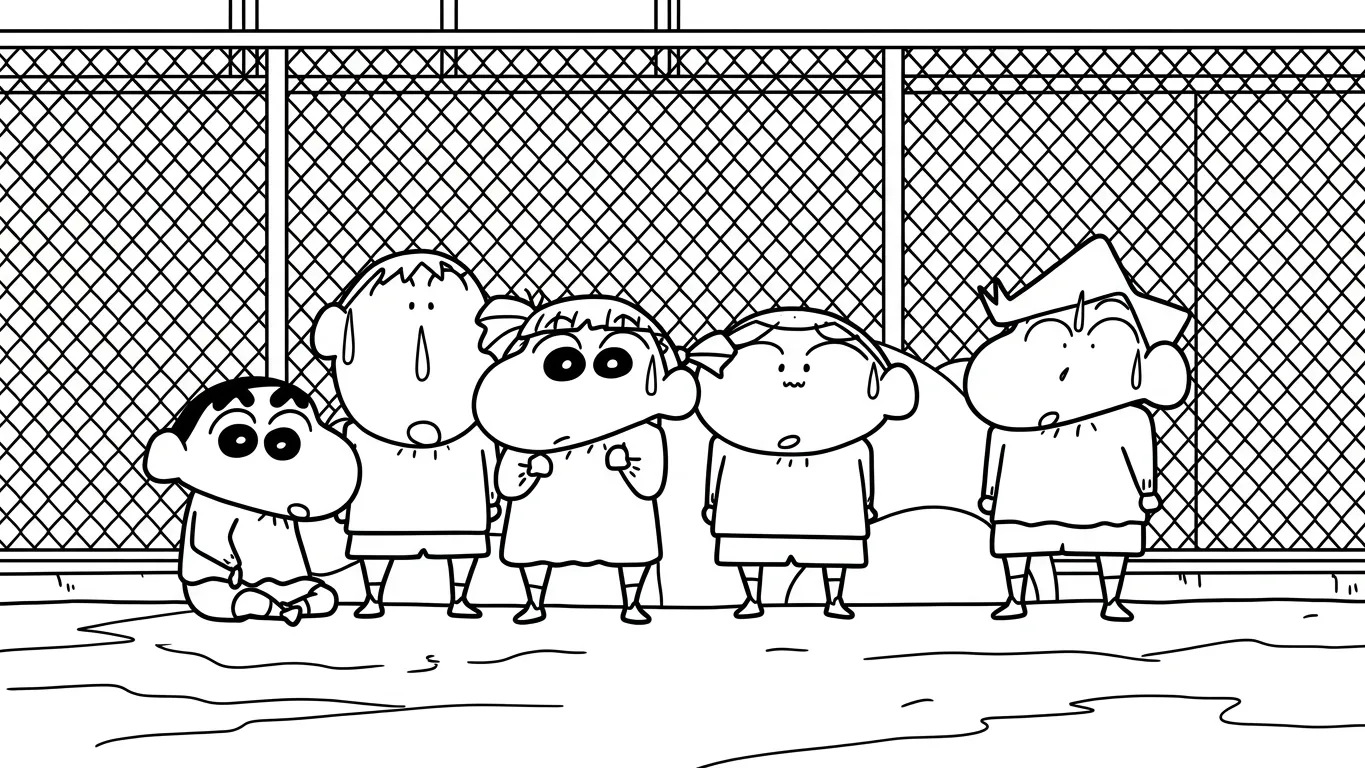 imprimer coloriage Crayon Shin chan pour enfant 1