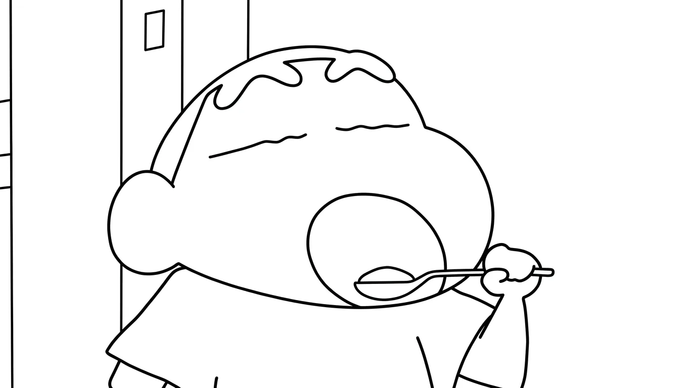imprimer coloriage Crayon Shin chan