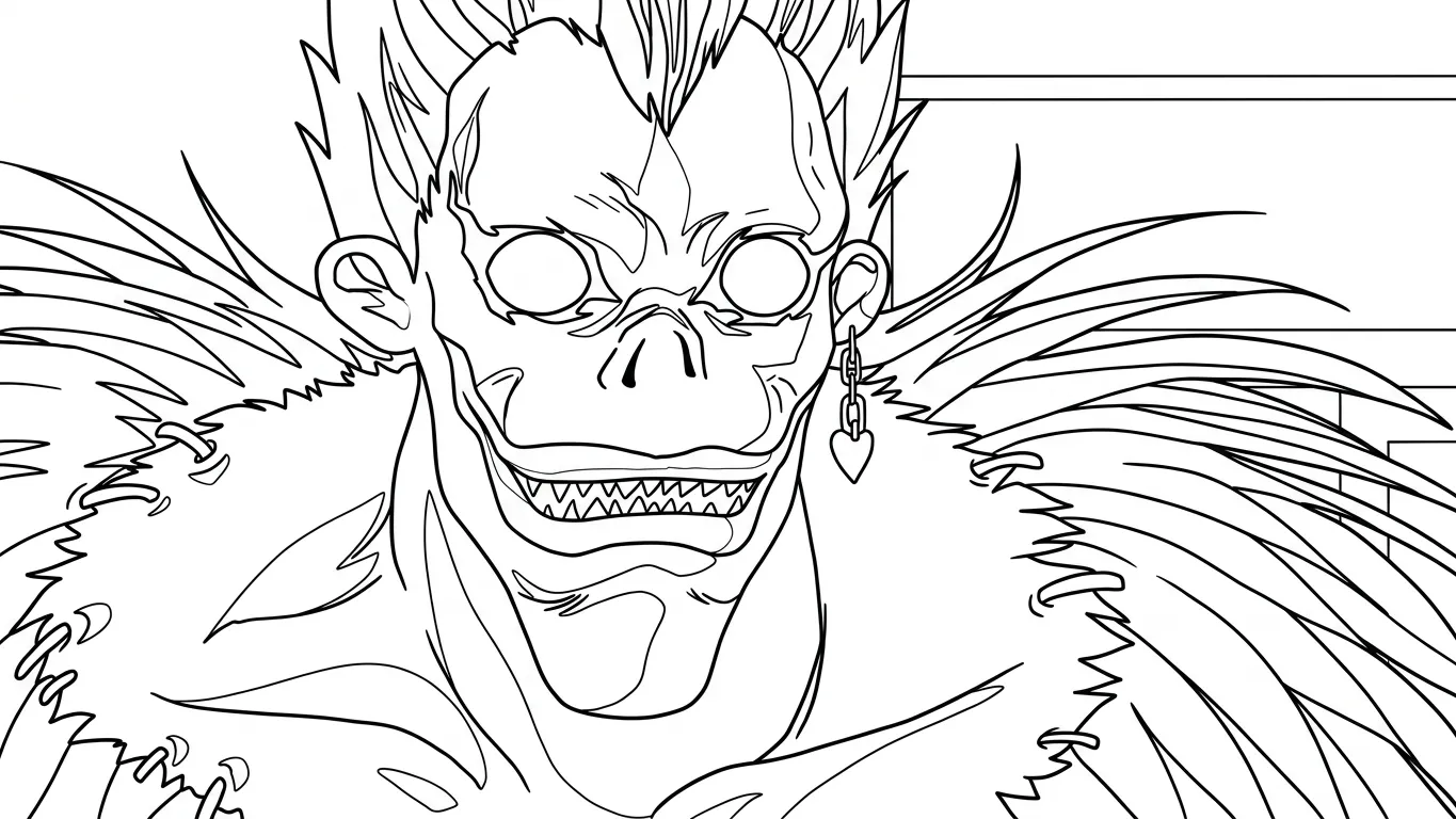 télécharger coloriage Death Note gratuit 1