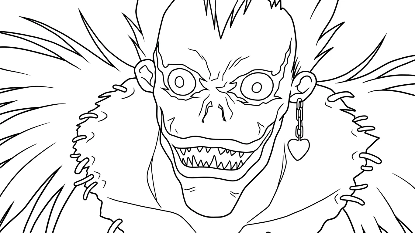 coloriage Death Note pour enfants a imprimer
