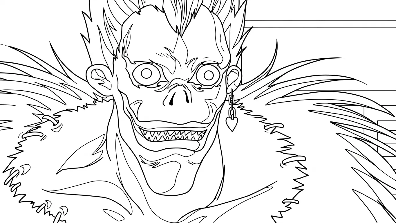 coloriage Death Note pour enfant a imprimer gratuit