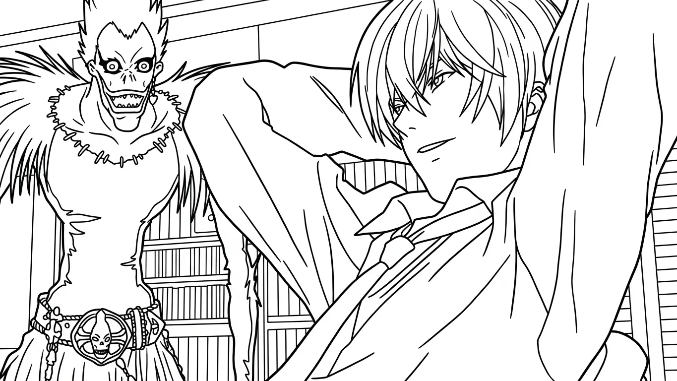 coloriage Death Note pour enfants à télécharger