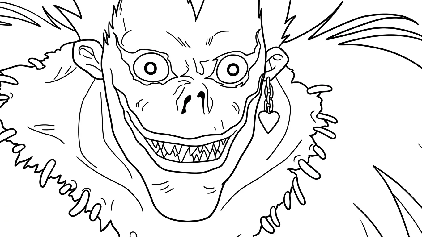 coloriage Death Note en ligne pour enfant