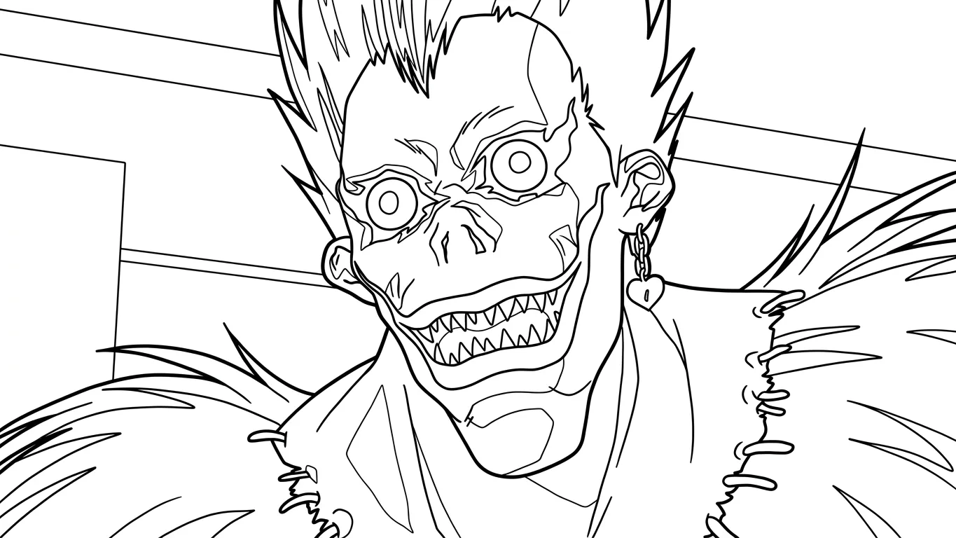 coloriage Death Note gratuit à imprimer