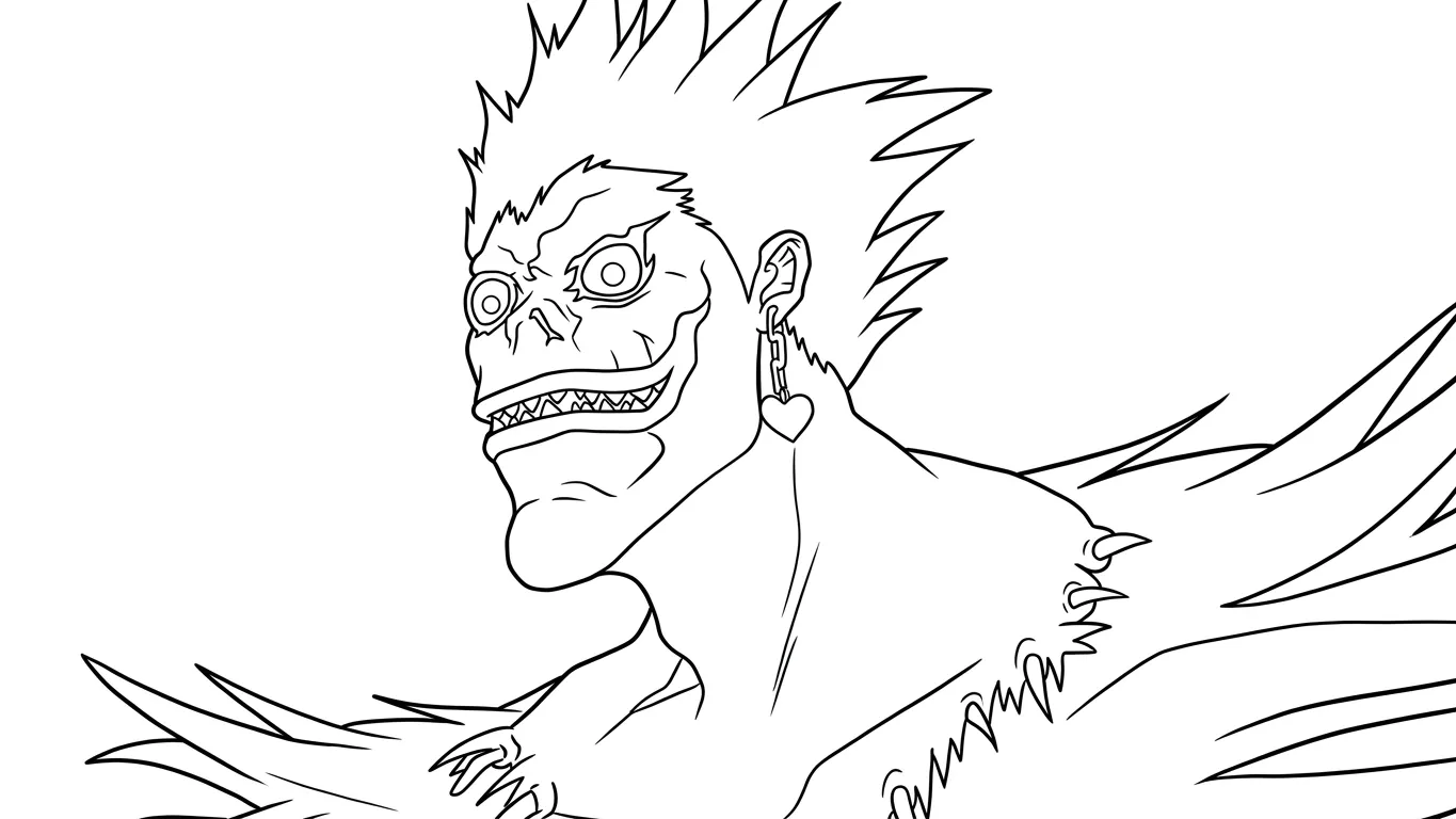 coloriage Death Note a colorier en ligne gratuitement