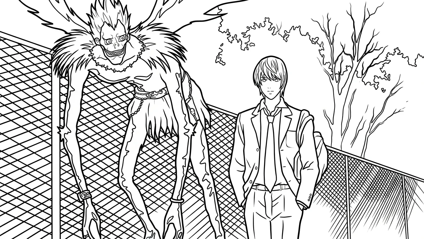 imprimer coloriage Death Note pour enfant 1