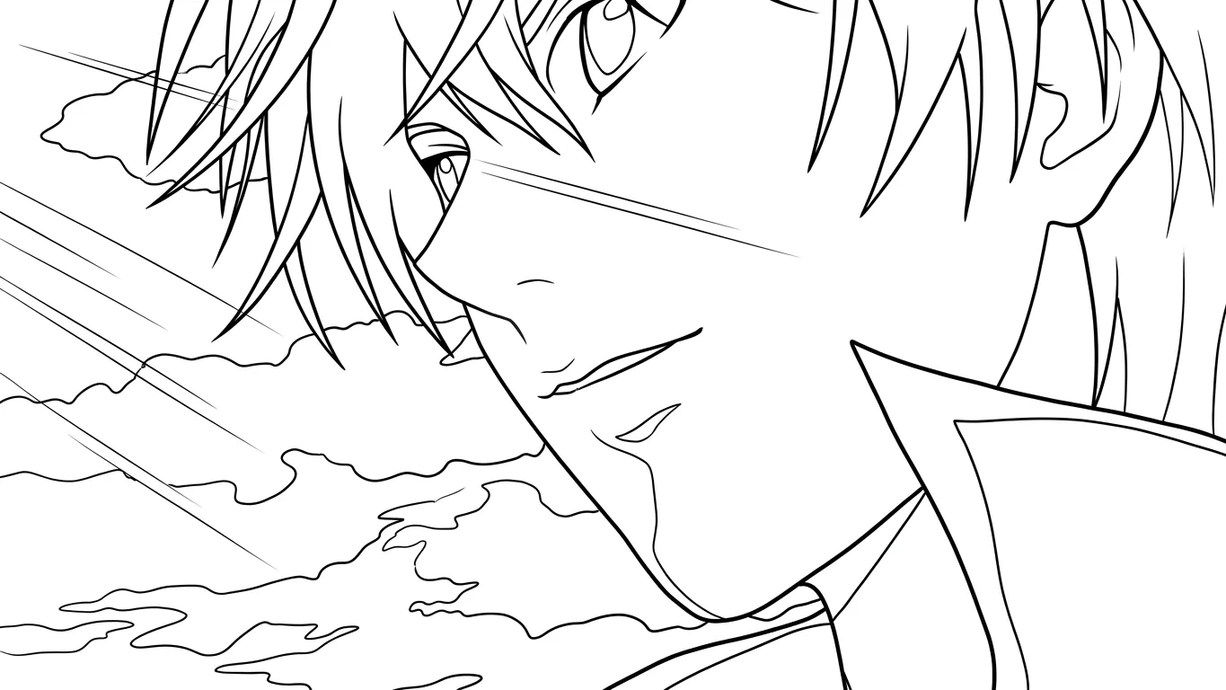 coloriage Death Note à imprimer pour enfant de 8 ans