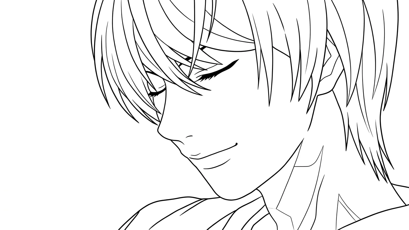 coloriage Death Note pour enfant de 3 ans