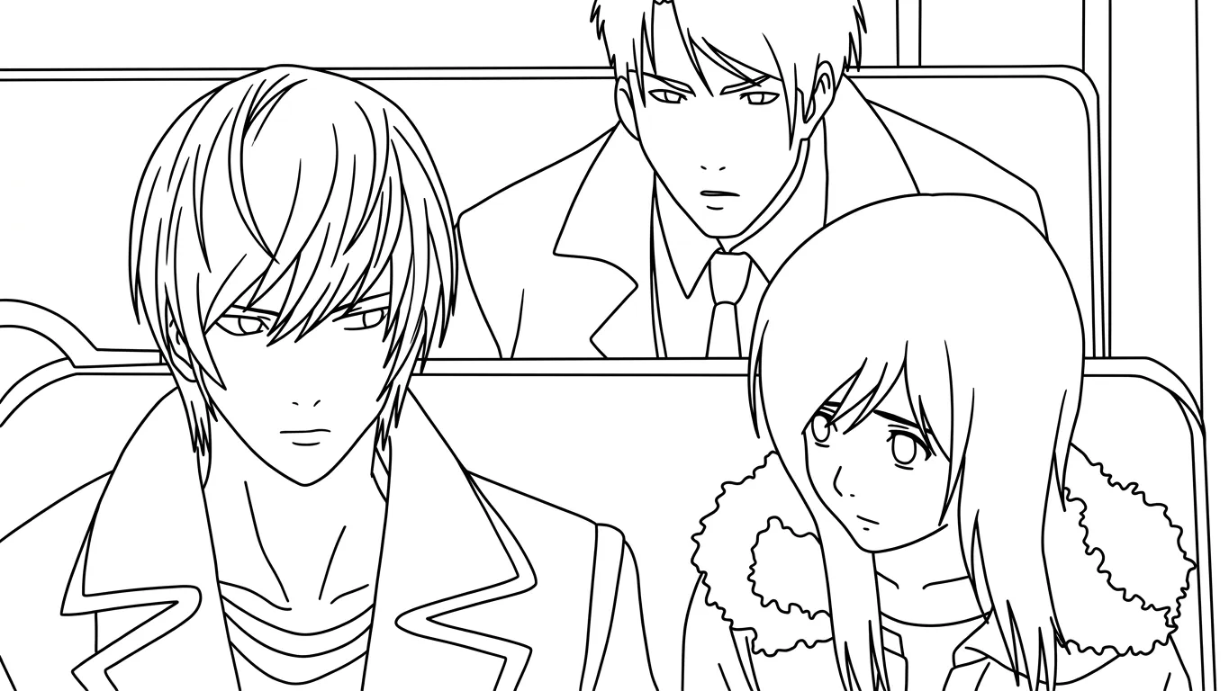 imprimer coloriage Death Note gratuit
