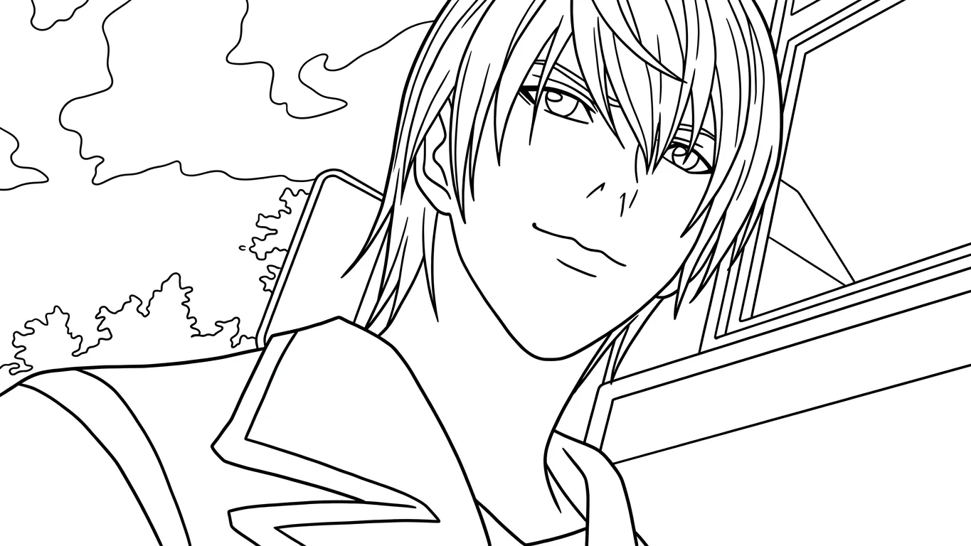coloriage Death Note pour enfants à imprimer