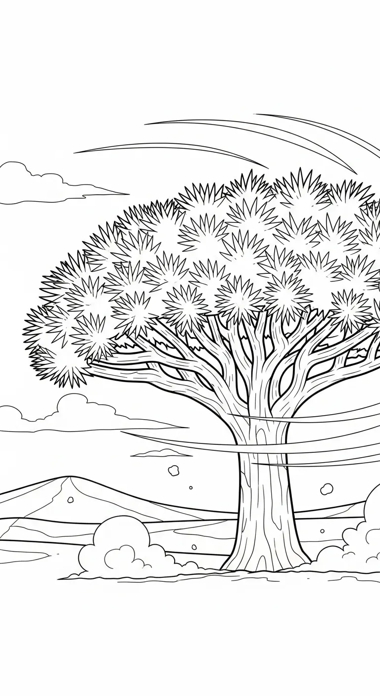 coloriage Dragonnier pour enfant