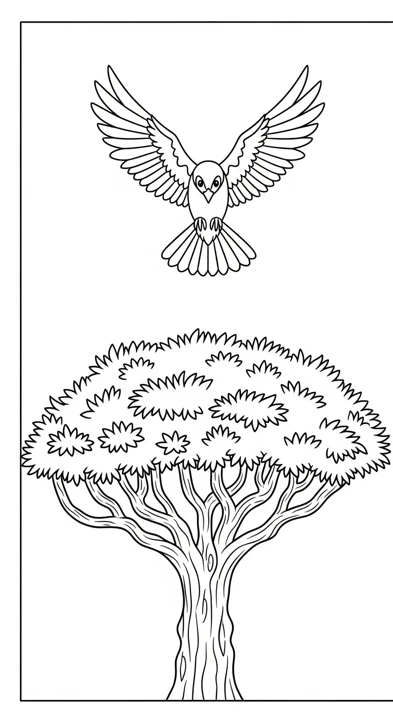 coloriage Dragonnier à imprimer pour enfants