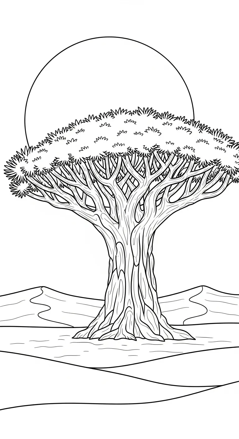 a imprimer coloriage Dragonnier gratuit
