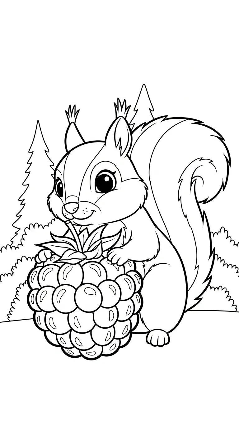 imprimer coloriage Framboise gratuit 1