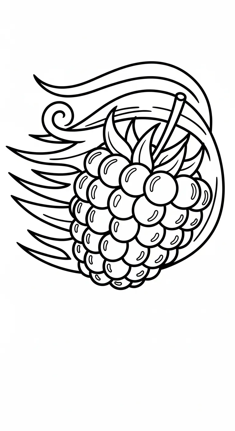 coloriage Framboise gratuit a imprimer