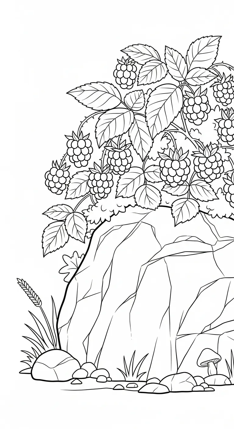 coloriage Framboise pour enfant