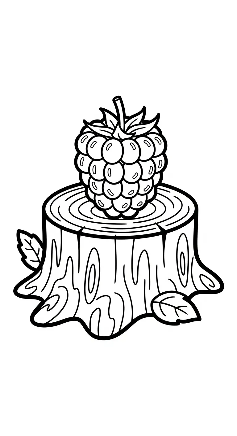 coloriage Framboise pour enfant de 3 ans