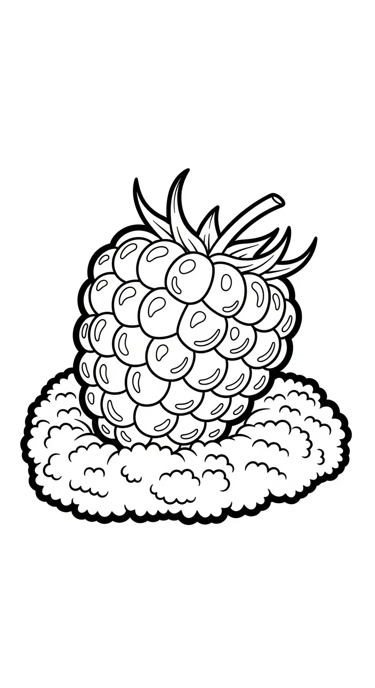 coloriage Framboise pour enfants