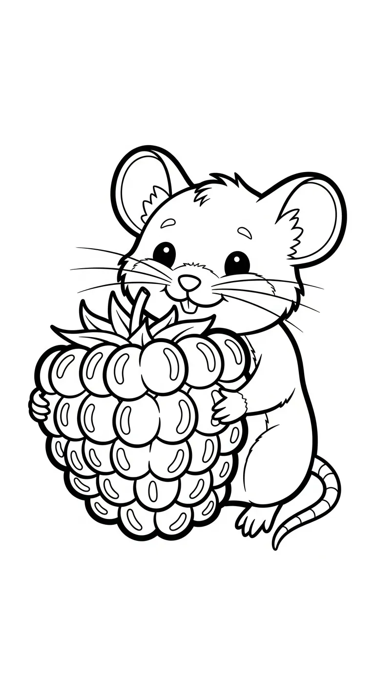 coloriage Framboise pour enfants 1
