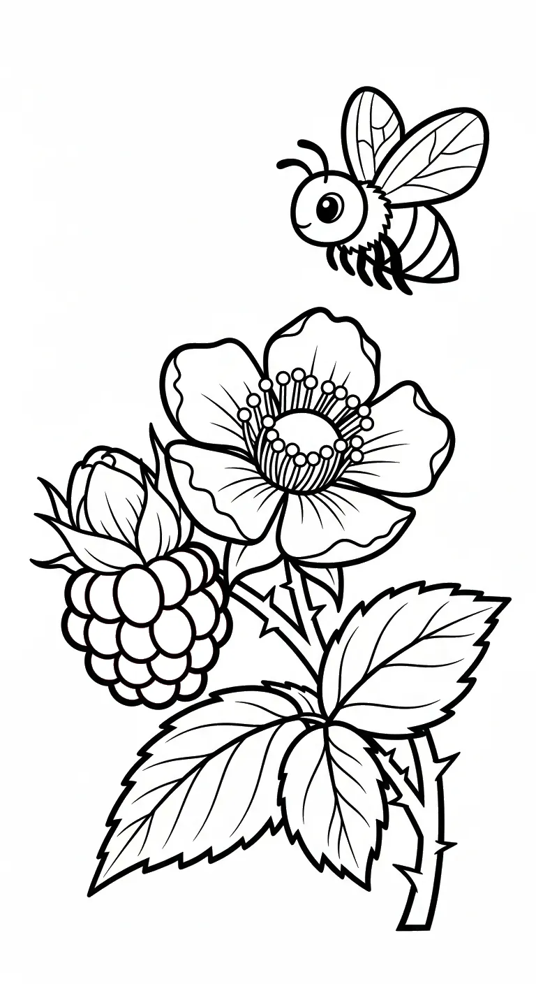 coloriage Framboise et dessin a imprimer