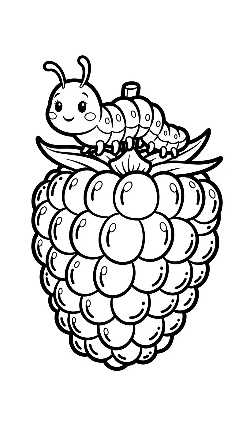 coloriage Framboise pour enfant 1