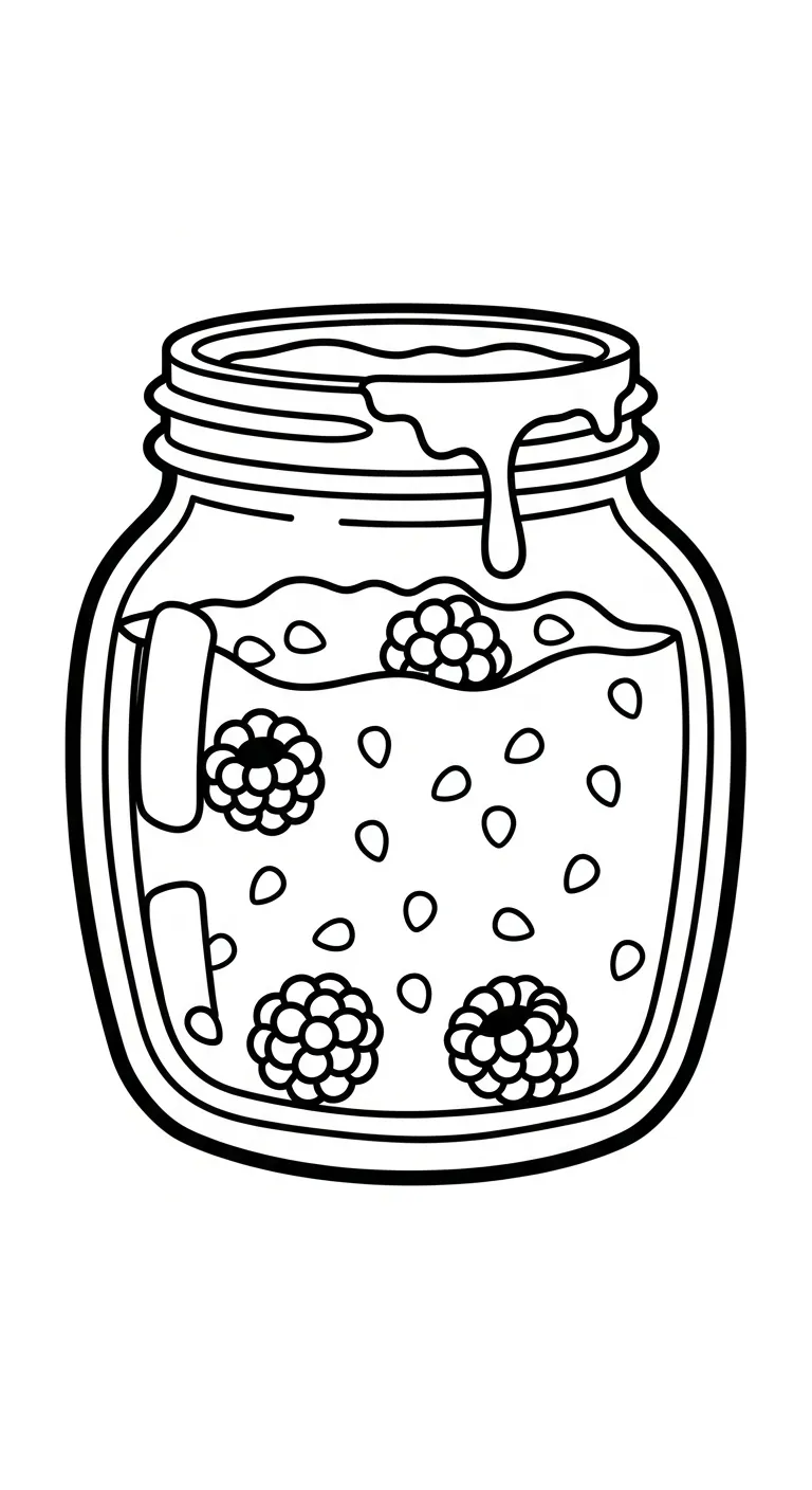 coloriage Framboise pour enfant de 6 ans