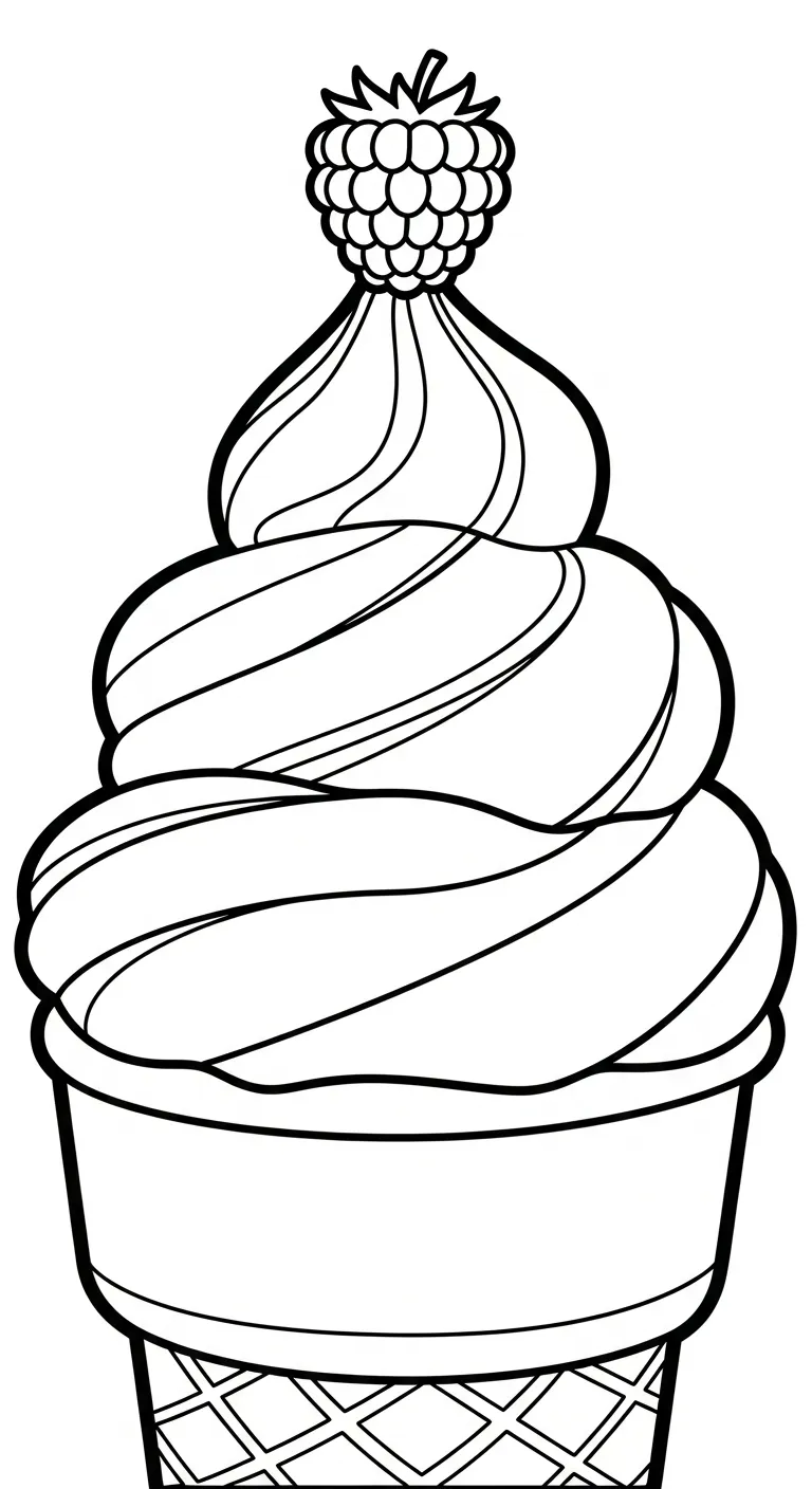 coloriage Framboise pour enfant de 2 ans