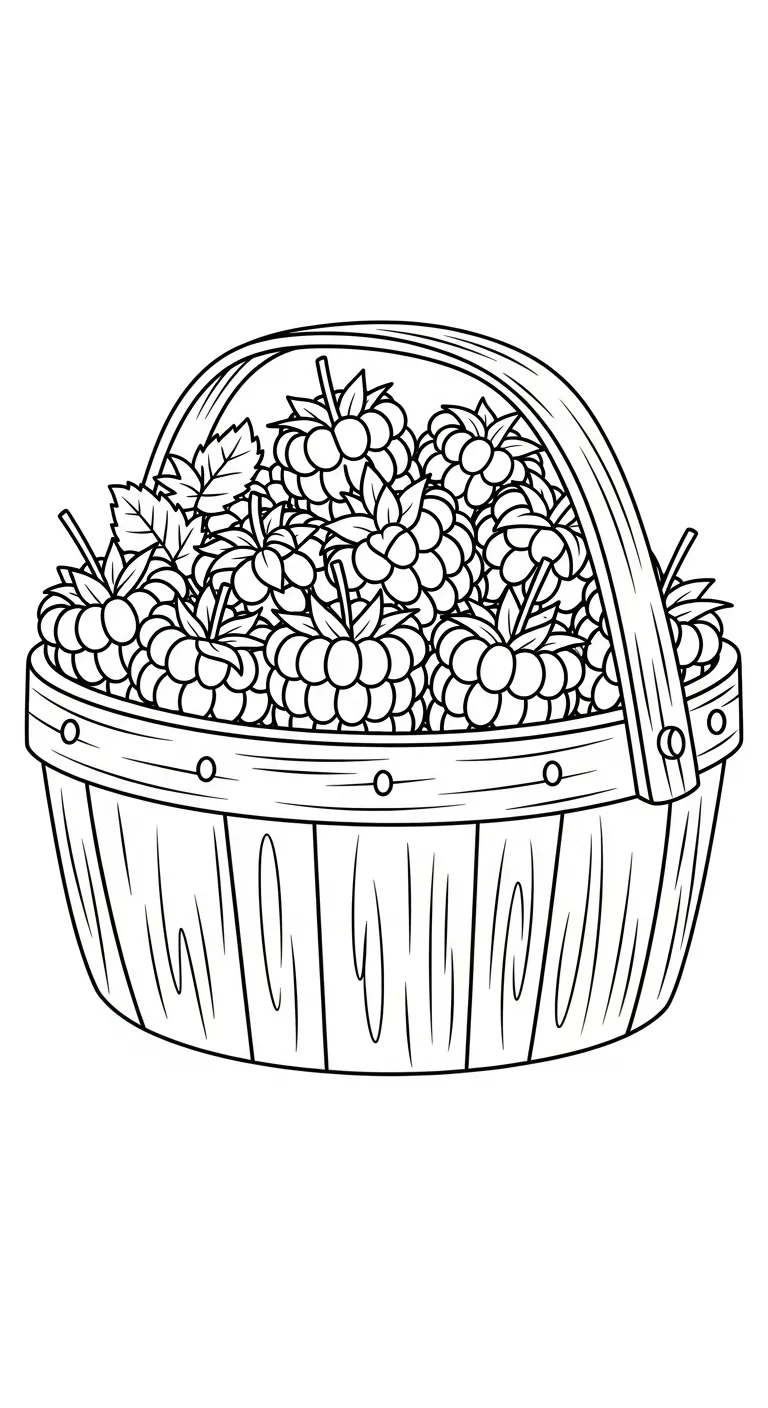 imprimer coloriage Framboise gratuit 2