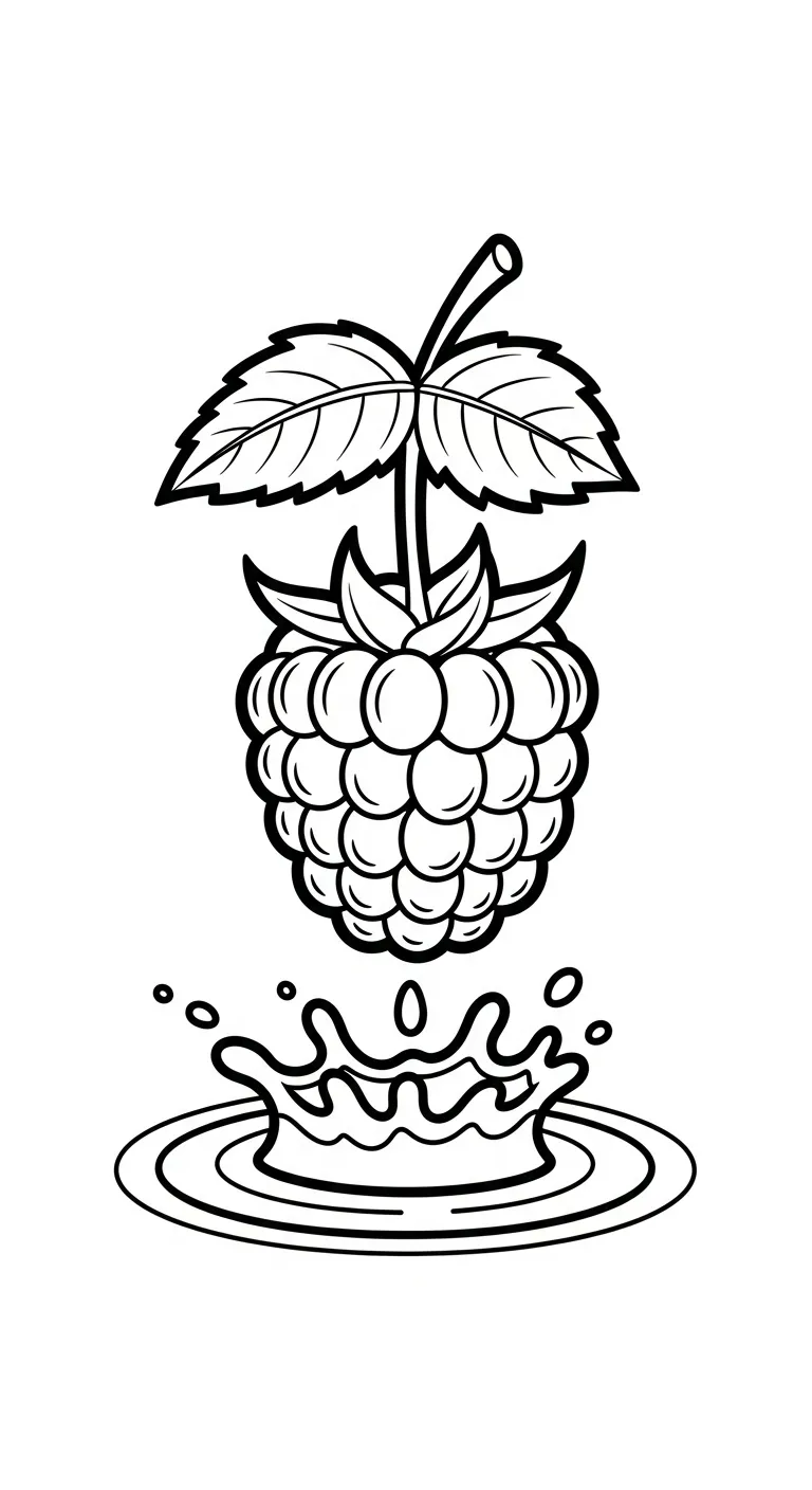 coloriage Framboise gratuit pour enfants