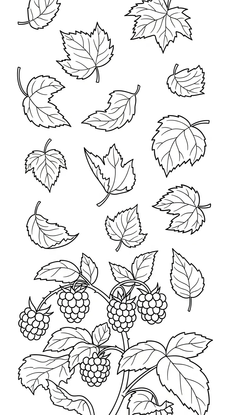 coloriage Framboise a imprimer pour enfant de 4 ans