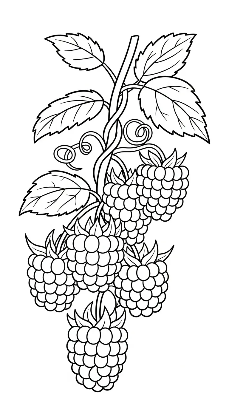 coloriage Framboise et dessin a imprimer 1