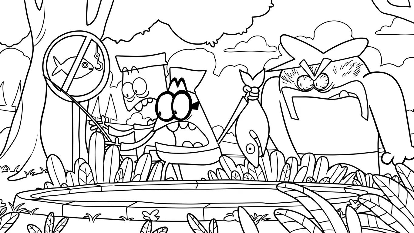 coloriage Lamput à imprimer pour enfant de 3 ans