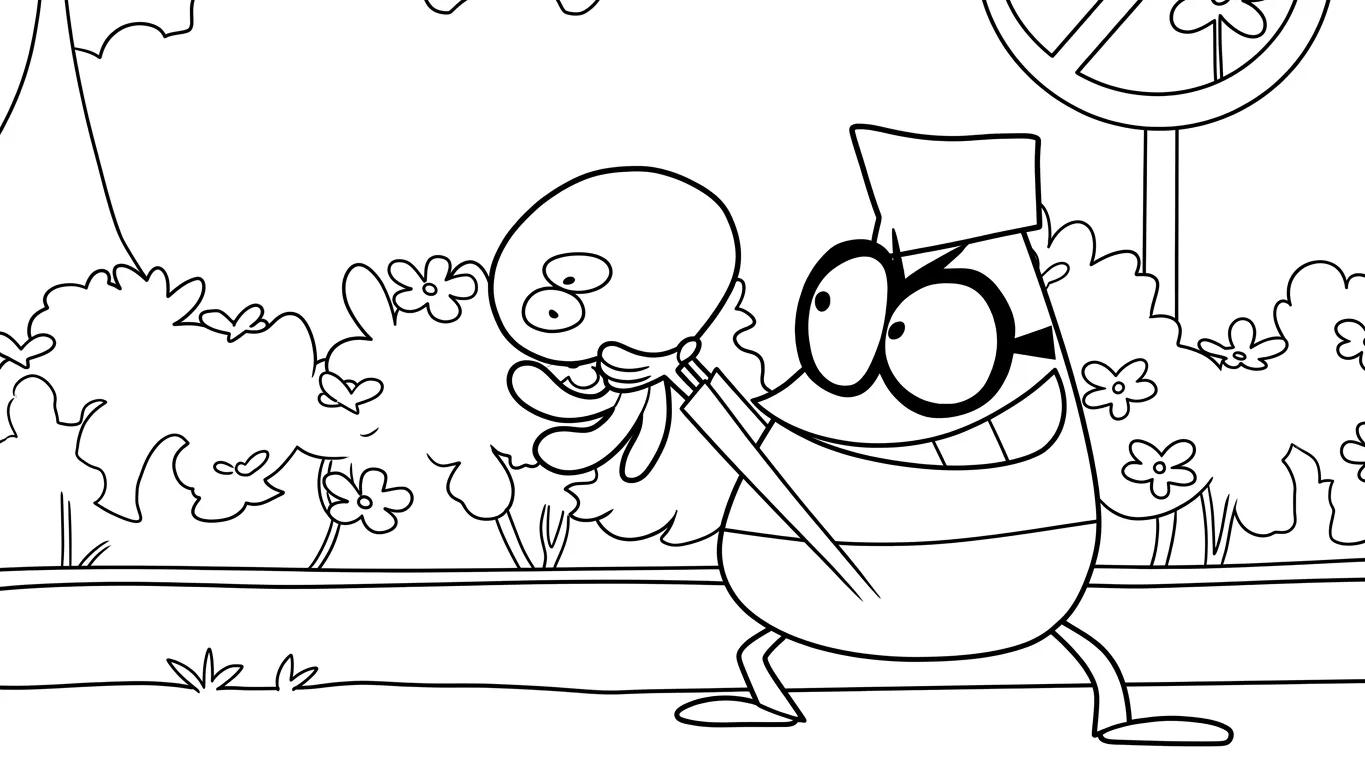 coloriage Lamput et decoupage a imprimer gratuit 1