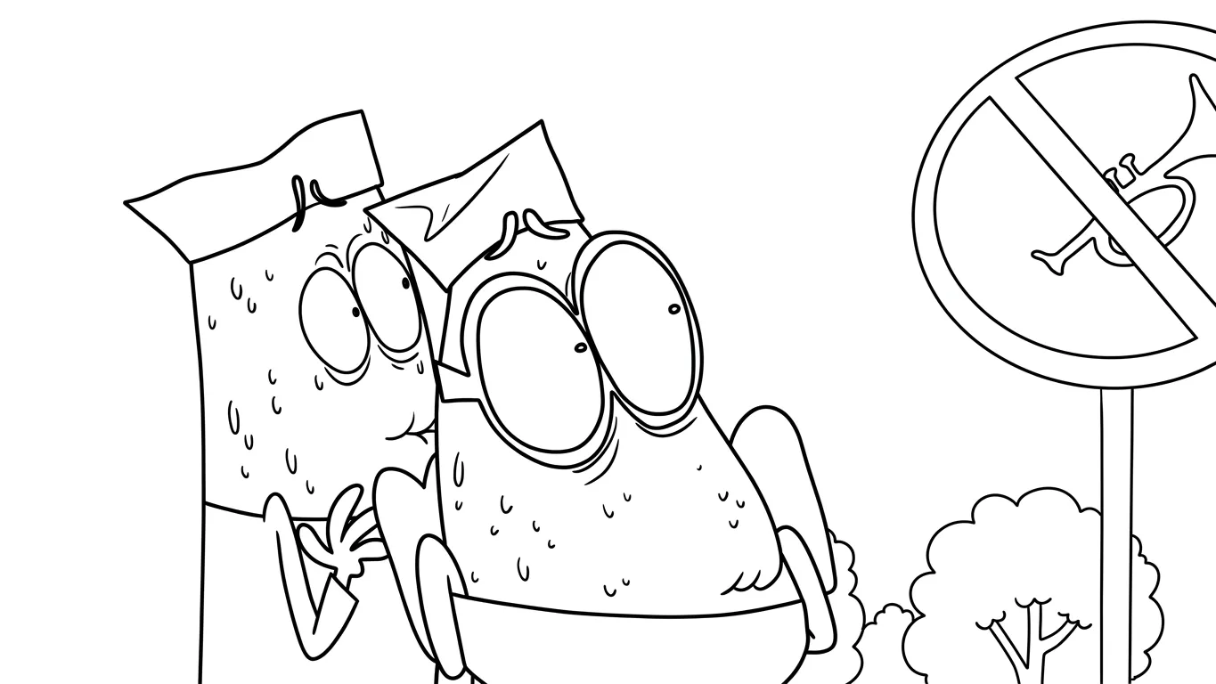 coloriage Lamput à imprimer pour enfant de 2 ans 1