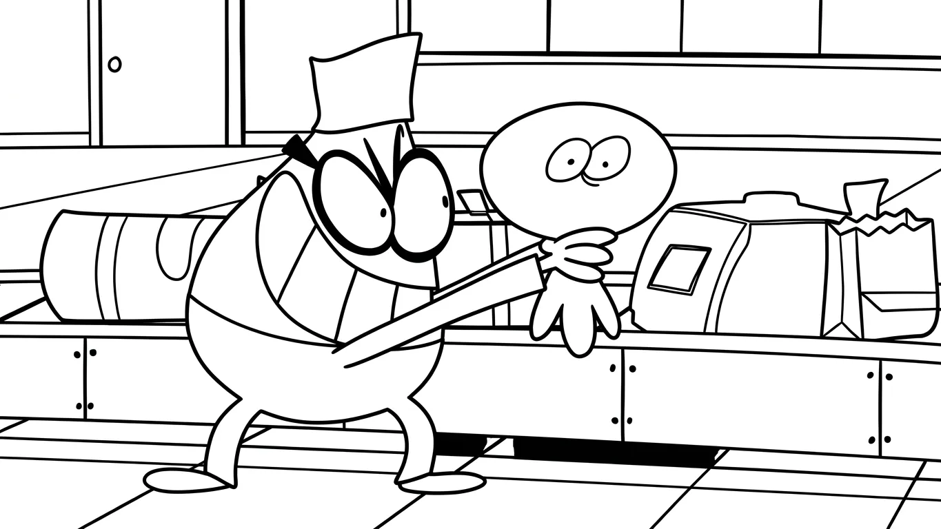 coloriage Lamput et découpage à imprimer