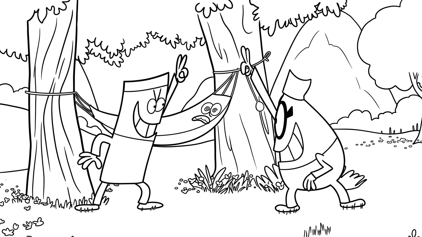 coloriage Lamput pour enfant de 4 ans