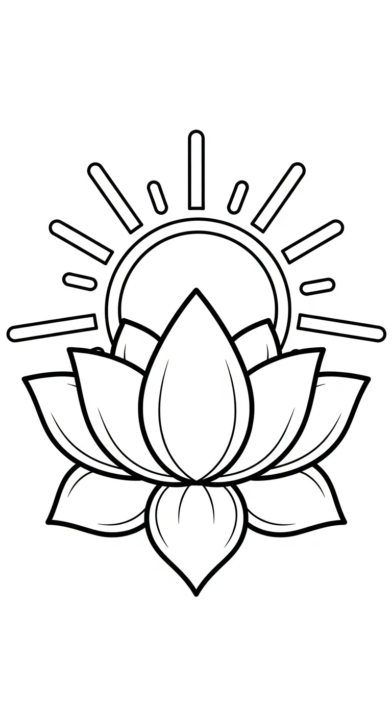 coloriage Mandala Lotus en ligne