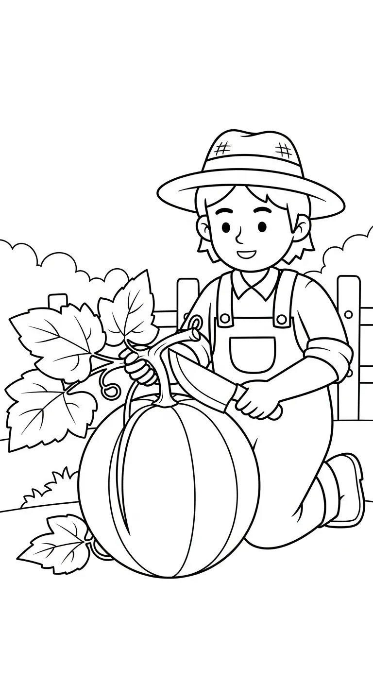 coloriage Melon Yubari à imprimer pour enfant de 4 ans 2