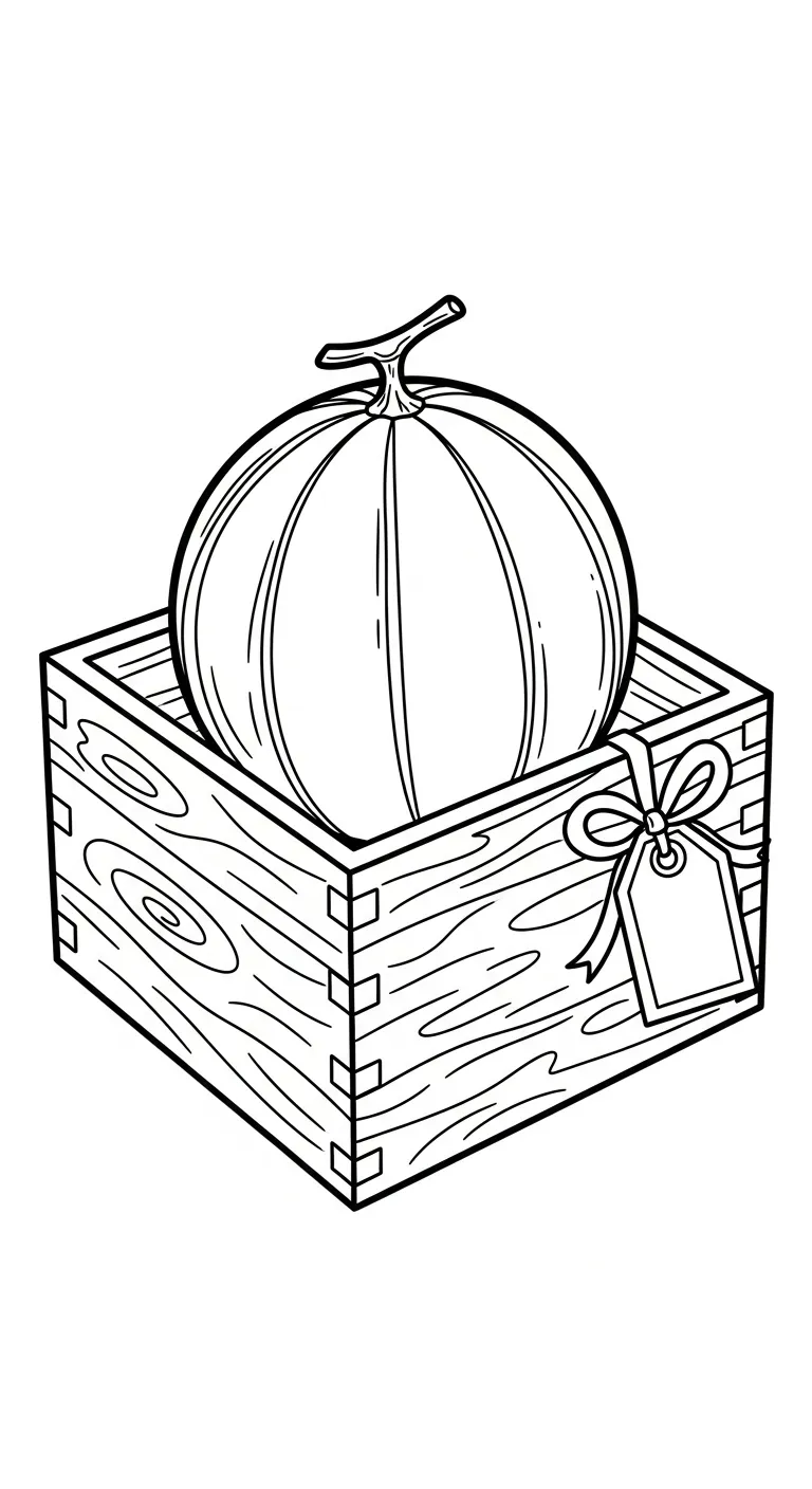 coloriage Melon Yubari a imprimer pour enfant de 4 ans 1