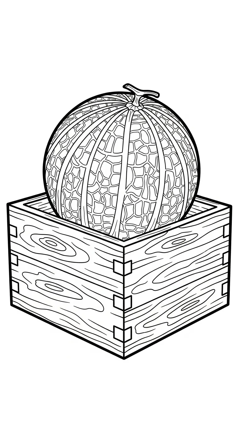 coloriage Melon Yubari pour enfant de 8 ans 1