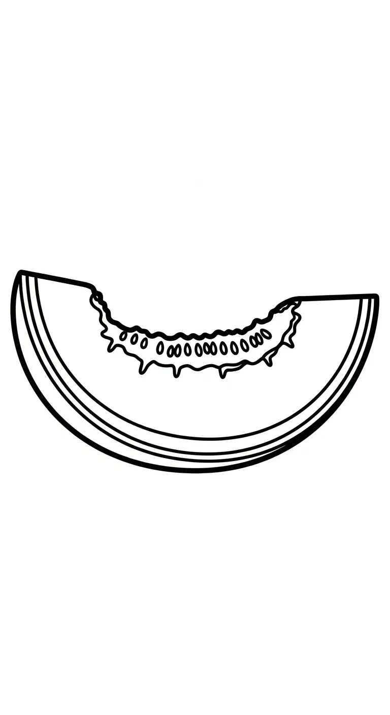 coloriage Melon Yubari à imprimer gratuit