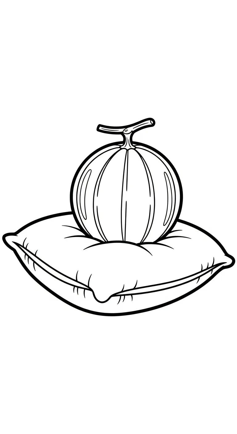 image de coloriage Melon Yubari pour enfant 1