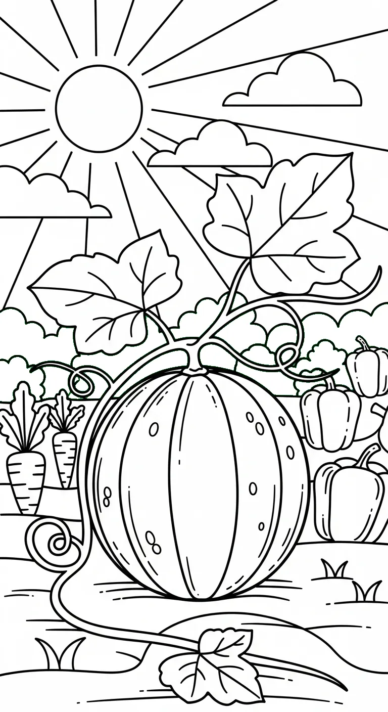 coloriage Melon Yubari educatif pour enfant 1