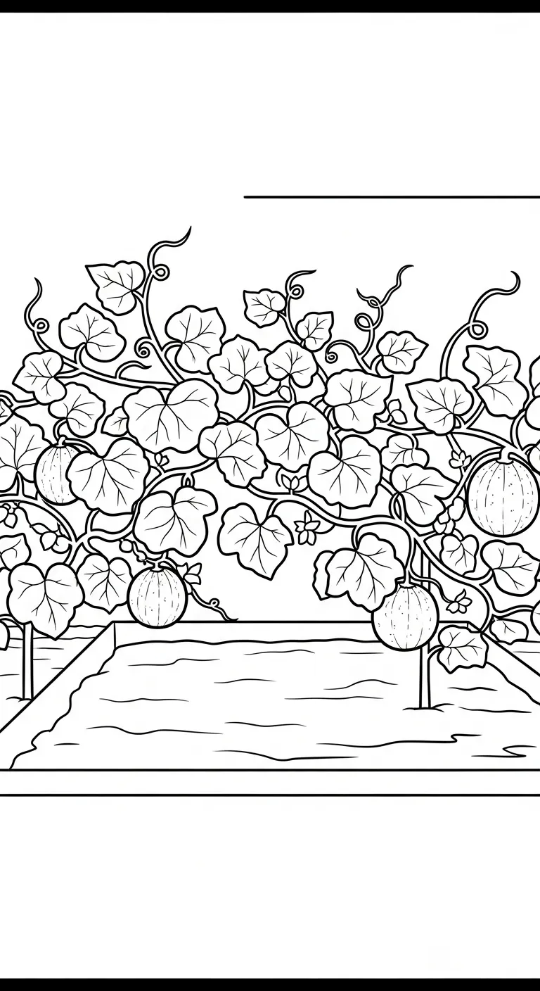 coloriage Melon Yubari à imprimer pour enfant de 4 ans 1